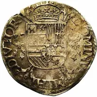 1/5 Daalder '1/5 Philipsdaalder' - Philip II Bust left, without jewel