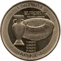 Monnaie de Paris Tourist Token - Euro 2012 Ukraine - Donetsk