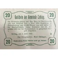 20 Heller Lebing, Green issue