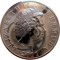 25 Cents - Elizabeth II Bermuda Bluebird