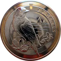 25 Cents - Elizabeth II Bermuda Bluebird