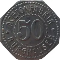 50 Pfennig - Burghausen an der Salzach Acetonfabrik