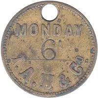 Token - I.A.H. & Co Monday Workers Gate Check