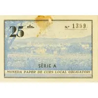 25 Céntimos Calonge de la Costa Brava