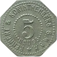 5 Pfennigs - Neuss Rennert & Korinthenberg G.M.B.H.