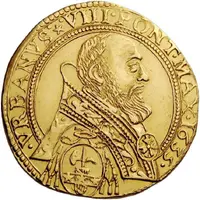 Quadruple Gold Ecu - Urban VIII Anthony Barberini Legate, Mazarin Vice-Legate