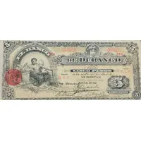 5 Pesos El Banco de Durango
