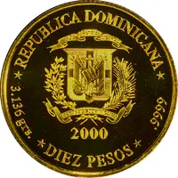 10 Pesos Nuestra Señora del Rosario