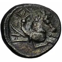 Denier with hippocampus facing right