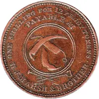 1 Penny - H.J.Marsh and Brother Hobart, Tasmania