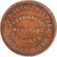 1 Penny - H.J.Marsh and Brother Hobart, Tasmania