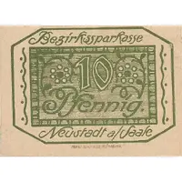 10 Pfennig Bezirkssparkasse