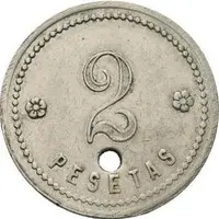 2 Pesetas - Cooperativa Union de Amigos