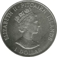 1 Dollar - Elizabeth II Drafting of the Constitution