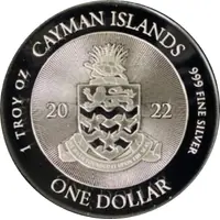 1 Dollar - Elizabeth II 25th Anniversary Monetary Authority