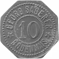 10 Pfennigs - Bodenmais Georg Sagerer