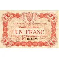 1 Franc - Chambre de Commerce de Bar-le-Duc 55