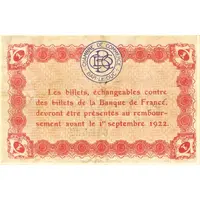 1 Franc - Chambre de Commerce de Bar-le-Duc 55