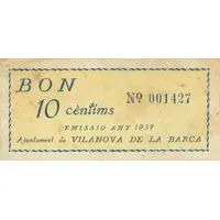 10 Céntimos Vilanova de la Barca