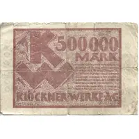 500 000 Mark Klöckner-Werke