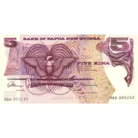 5 Kina large white background