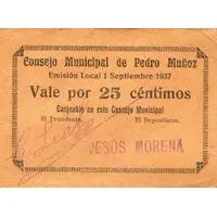 25 Céntimos Pedro Muñoz