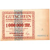 1 000 000 Mark Kreissparkasse