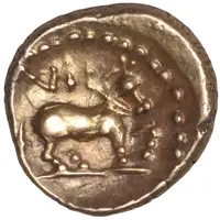 Gold 1/4 Stater - Verica Verica Little Horse Stepping