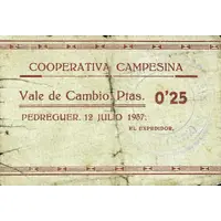 0.25 Pesetas Pedreguer