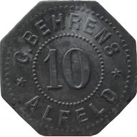 10 Pfennig - Alfeld C. Behrens