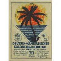 75 Pfennig Deutsch-Hanseatischer Kolonialgedenktag - A II: Deutsche Südseeinseln