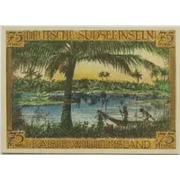 75 Pfennig Deutsch-Hanseatischer Kolonialgedenktag - A II: Deutsche Südseeinseln