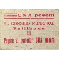 1 Peseta Vallibona