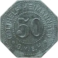 50 Pfennigs - Halle Gotthelf Heimann & Co G.M.B.H.