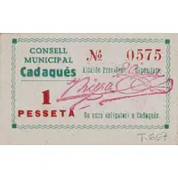 1 Peseta Cadaqués