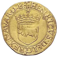 Gold Ecu - Henry I of Albret