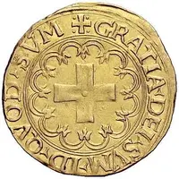 Gold Ecu - Henry I of Albret