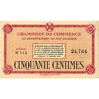 50 Centimes - Chambre de commerce du Puy de Dôme [63]
