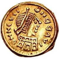 1 Tremissis In the name of Heraclius, Toony bust