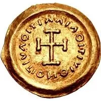 1 Tremissis In the name of Heraclius, Toony bust