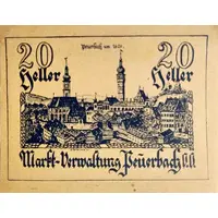20 Heller Peuerbach, Markt-Verwaltung Peuerbach