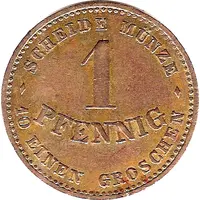 1 Pfennig - Ernest II