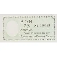 25 Céntimos Espluga Calva