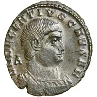 Follis - Decentius VICTORIAE DD NN AVG ET CAE, Arelate