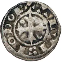 Denier anonymous ALTISIODOR, half crosslets