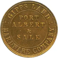 1 Penny - Gipps Land Hardware Company Port Albert & Sale, Victoria