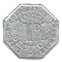 1 Penny - Dunedin Corporation Tramways