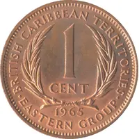 1 Cent - Elizabeth II 1st portrait