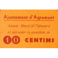 10 Céntimos Agramunt