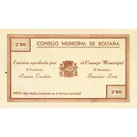 2 Pesetas Boltaña